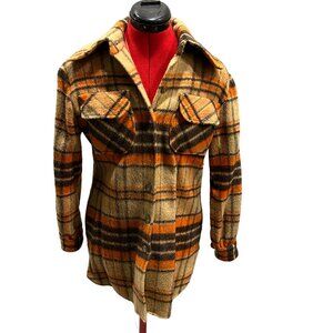 Vintage 60s/70s Wool Plaid Jacket Size 14
